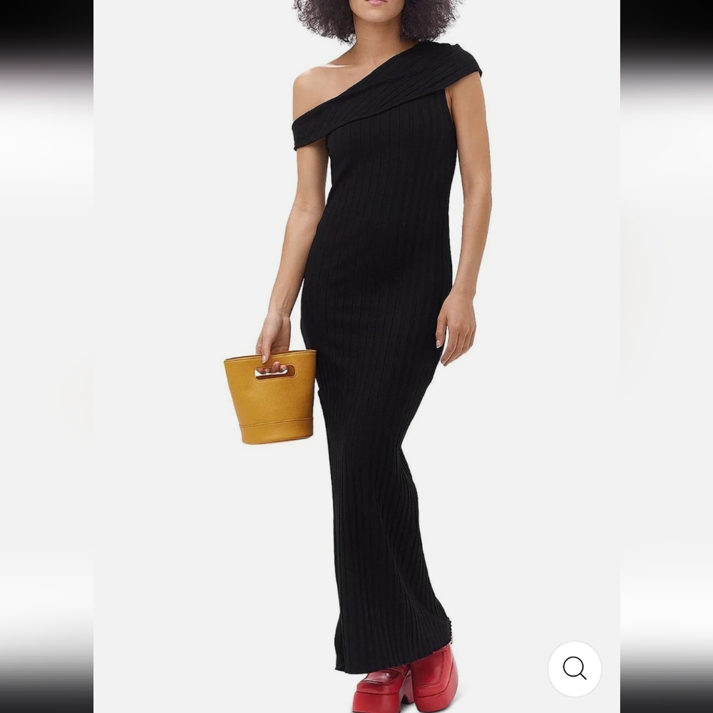 11. Nwt Simon Miller Bone One Shoulder Maxi Dress Size Xxs